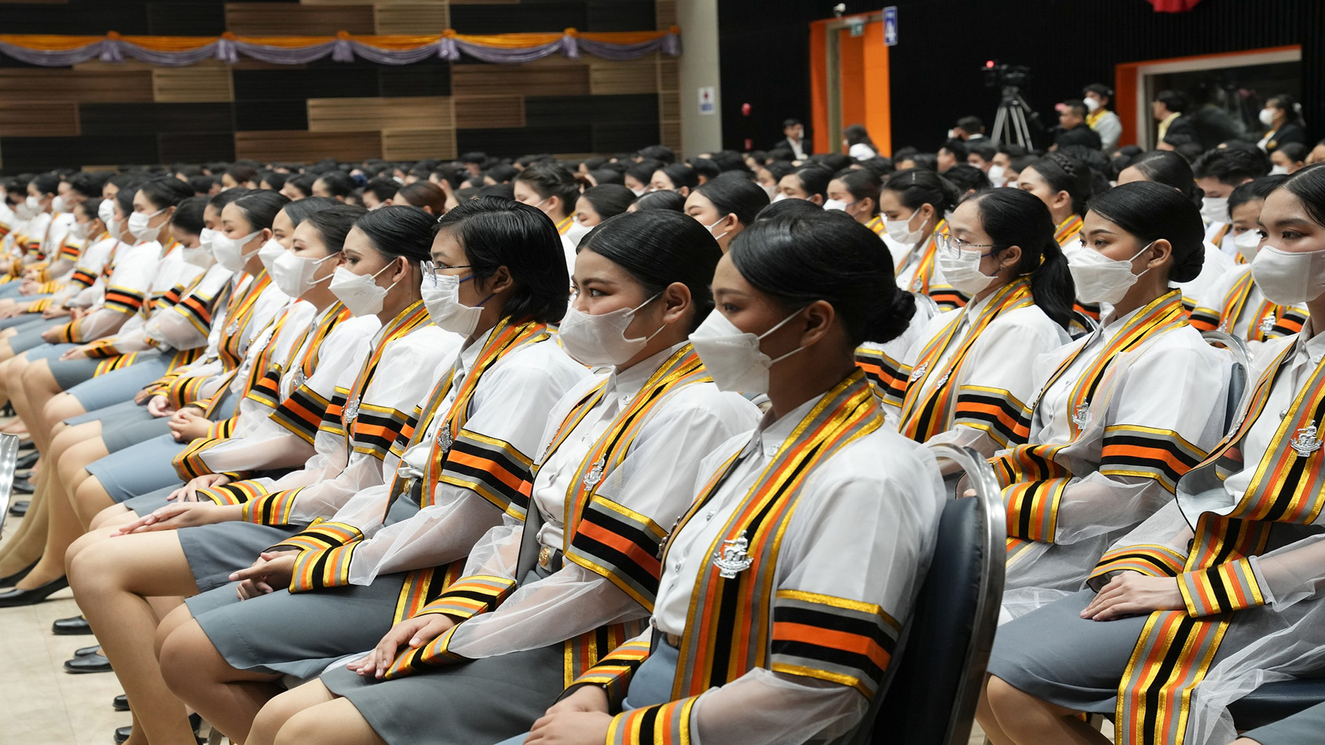 บรรยากาศวันซ้อมใหญ่ในพิธีพระราชทานปริญญาบัตร แก่ผู้สำเร็จการศึกษามหาวิทยาลัยนเรศวร ประจำปีการศึกษา 2565